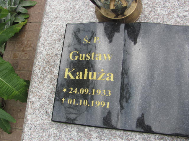 Gustaw Kałuża 1933 Wałbrzych - Grobonet - Wyszukiwarka osób pochowanych