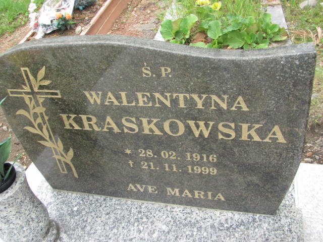 Walentyna Kraskowska 1916 Wałbrzych - Grobonet - Wyszukiwarka osób pochowanych