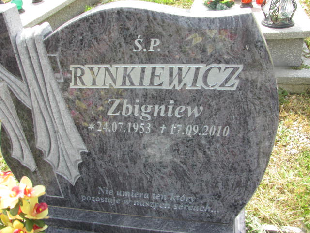 Zbigniew Rynkiewicz 1953 Wałbrzych - Grobonet - Wyszukiwarka osób pochowanych