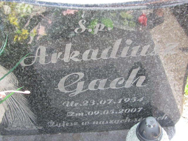 Arkadiusz Gach 1954 Wałbrzych - Grobonet - Wyszukiwarka osób pochowanych
