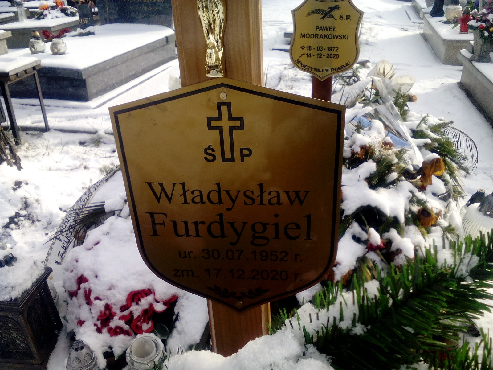 Władysław Furdygiel 1952 Wałbrzych - Grobonet - Wyszukiwarka osób pochowanych