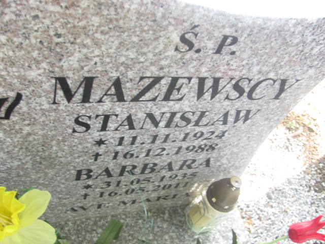 Stanisław Mazewski 1924 Wałbrzych - Grobonet - Wyszukiwarka osób pochowanych