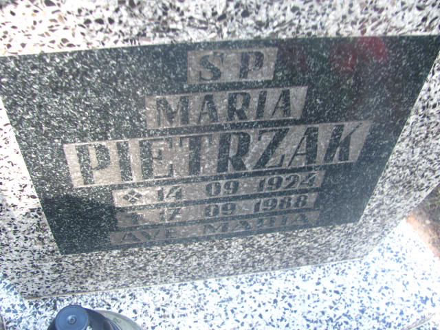 Maria Pietrzak 1924 Wałbrzych - Grobonet - Wyszukiwarka osób pochowanych