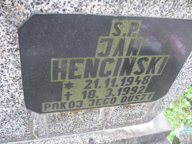 Jan Henciński 1948 Wałbrzych - Grobonet - Wyszukiwarka osób pochowanych