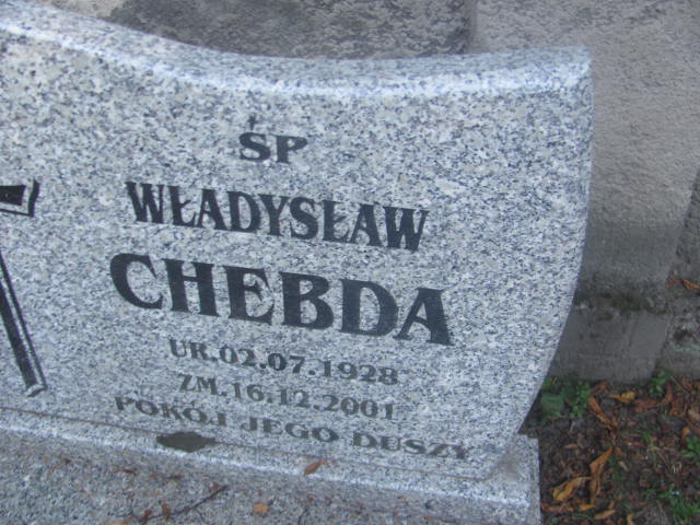 Władysław Chebda 1928 Wałbrzych - Grobonet - Wyszukiwarka osób pochowanych