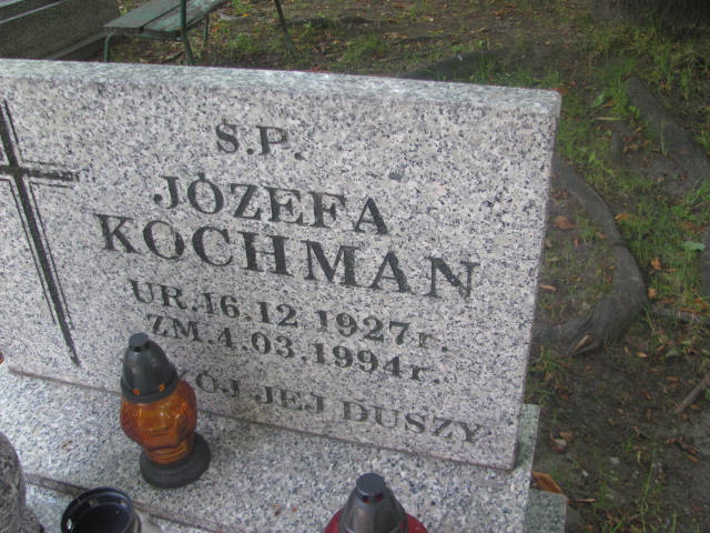 Józefa Kochman 1927 Wałbrzych - Grobonet - Wyszukiwarka osób pochowanych