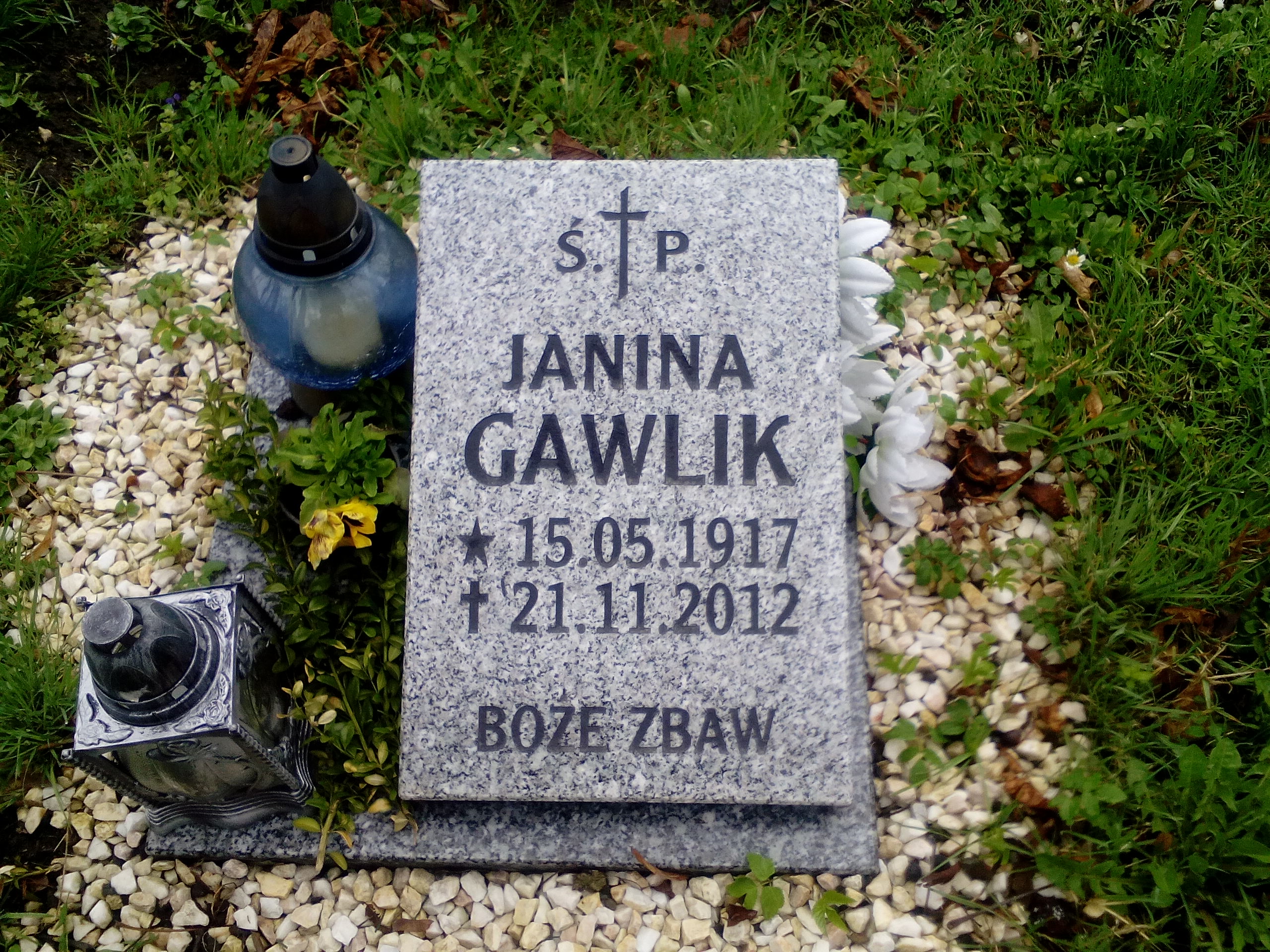 Janina Gawlik 1917 Wałbrzych - Grobonet - Wyszukiwarka osób pochowanych