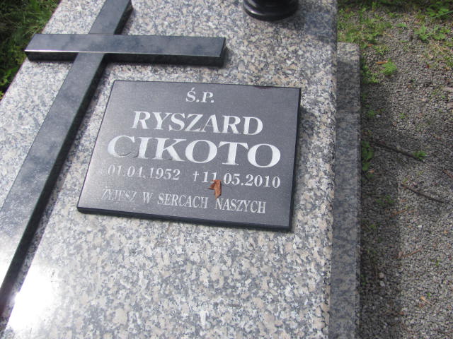 Ryszard Cikoto 1952 Wałbrzych - Grobonet - Wyszukiwarka osób pochowanych