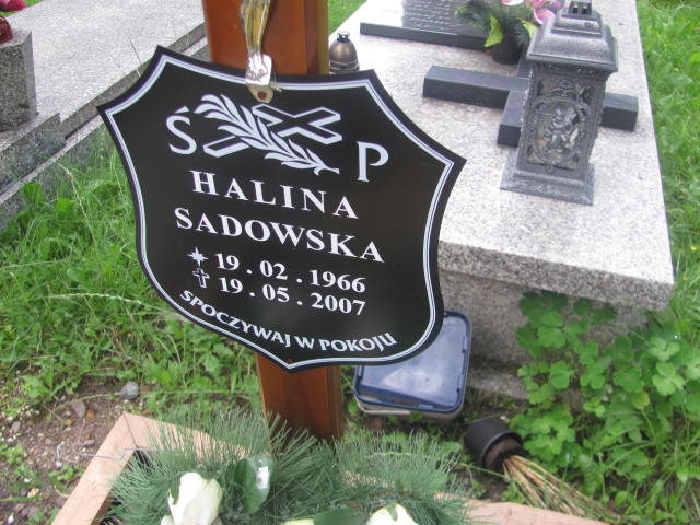 Halina Sadowska 1966 Wałbrzych - Grobonet - Wyszukiwarka osób pochowanych