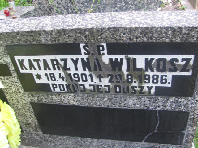 Katarzyna Wilkosz 1901 Wałbrzych - Grobonet - Wyszukiwarka osób pochowanych