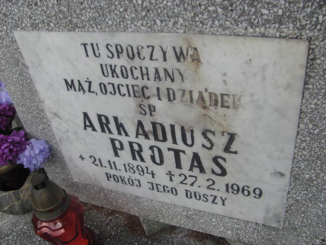 Arkadiusz Protas 1894 Wałbrzych - Grobonet - Wyszukiwarka osób pochowanych