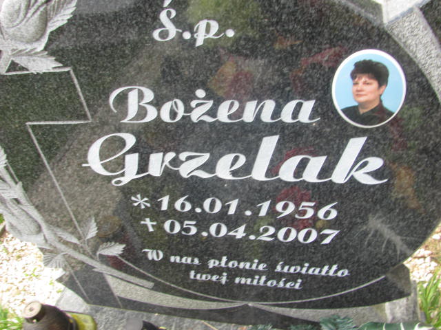 Bożena Grzelak 1956 Wałbrzych - Grobonet - Wyszukiwarka osób pochowanych