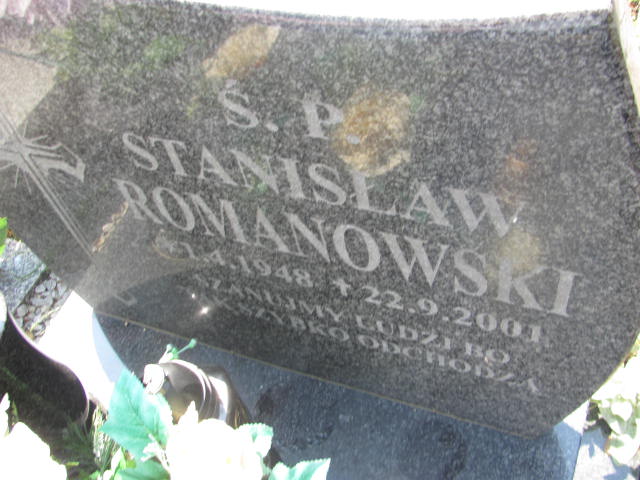 Stanisław Romanowski 1948 Wałbrzych - Grobonet - Wyszukiwarka osób pochowanych