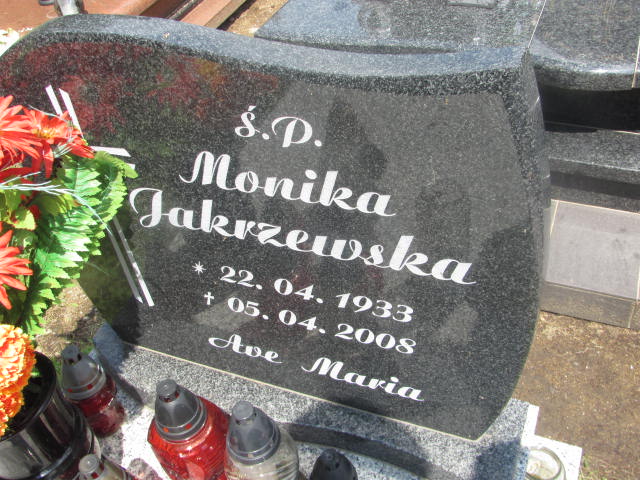 Monika Jakrzewska 1933 Wałbrzych - Grobonet - Wyszukiwarka osób pochowanych